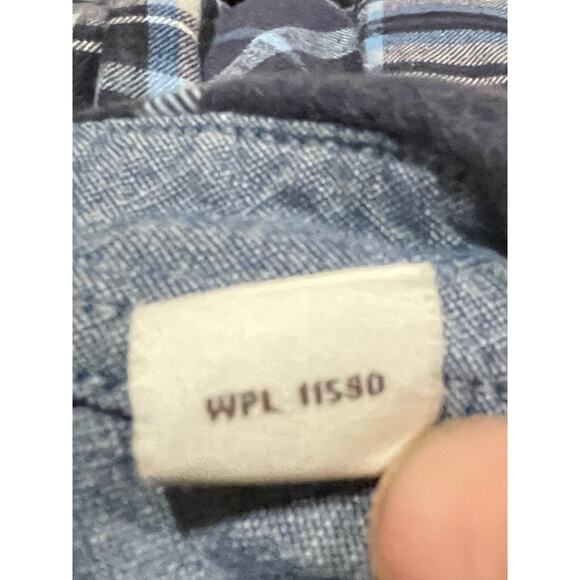 VTG Weatherproof Plaid Flannel Shirt Men’s Sz L Grunge Utility Vibes Rave - Picture 9 of 10